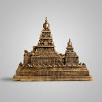 SILAII Mahabalipuram Shore Temple Showpiece – 5 Inch, Antique Bronze | Ideal for Study Table, Living Room, Office Decor & Gifting