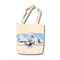 snapiq COTTON 350 GSM Canvas Tote Bag for Women and Girls Thick Fabric with Zipper (Cotton Canvas, Kolkata Art)