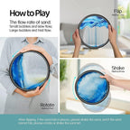 Desidiya® 3D Moving Sand Art Picture Glass Liquid Painting - Natural Landscape Showpiece for Home Decor, Office Desk, Table Decoration, and Antique Gifts
