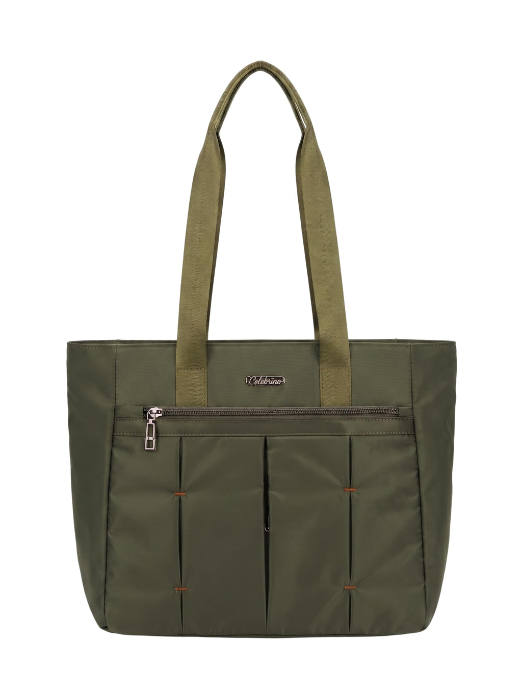 CELEBRINO Spacious Tote Handbag for Women | Nylon Hand Bags with Multiple Zip Compartments | Waterproof Large Shoulder Bag for Office, College, Travel & Shopping | Multi Pocket Zipper Handbags