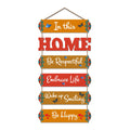 Artvibes In This Home Be Respectful Wooden Wall Hangings Decor | Quotes Decor Item | Home Quotes Wall Hanging | Modern Decoration Items | Wall Poster | Artworks Hangings | Gift Items (WH_6608N)
