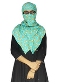Switchon Rayon Anti Pollution Full face Scarf UV Sun Rays Protection scarf for women - Free Size (Green)