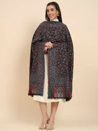 Pashmoda Women Dastaan Woven Design Jamawar Shawl (Size 101X203 CM)