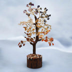 KariGhar® Seven Chakra Natural Healing Feng Shui Crystal Bonsai Tree for Home | Office | Gifting & Decor GD0001 (150 Beads)