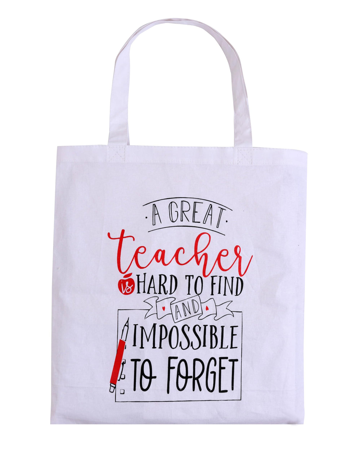 Mayatra's Organic Cotton Tote Gifting Bag, Eco Friendly Lightweight Reusable Grocery Shopping Cloth Bags,Christmas Gift… (Teacher_2)