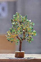 A P HOMES Spiritual Healing & Vastu Decor Collection - Positive Energy, Wealth & Protection Crystals for Home & Office (Green Aventurine Tree)