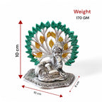 KridayKraft Elegant Matki Krishna Murti – Divine Matki Krishna Idol for Home & Office Décor, Intricately Designed Pooja Statue & Spiritual Showpiece for Living Room, Bedroom, Temple (Silver)