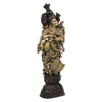 SVARUP Brass Radha Murti in Multicolor Height 29 Inch