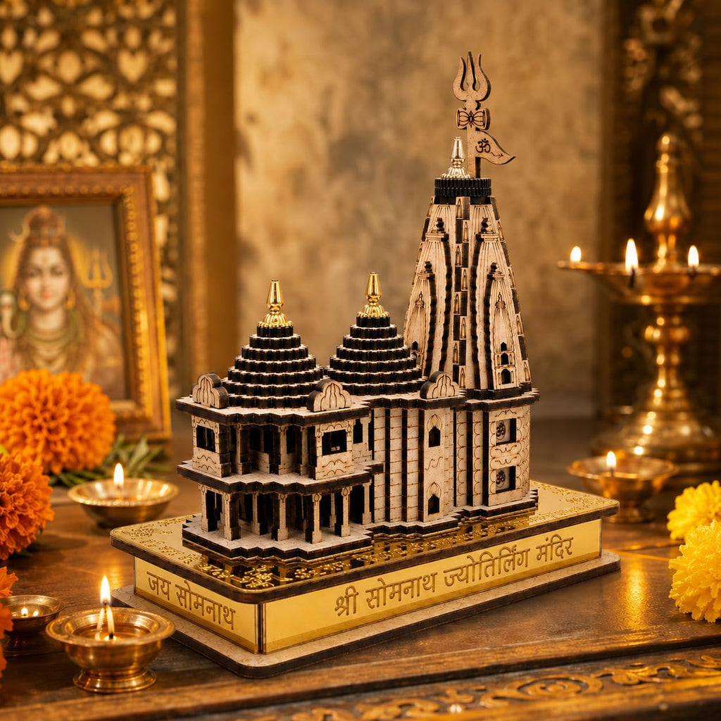CDR ART'S 6Inch Somnath Temple 3D Model