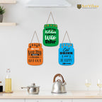 Artvibes Kitchen Brings Family Together Quote Decorative Wall Hanging Decoration item for Kitchen | Home Decor | House Warming Gifts | Kitchen Quotes Decor Item | Wall Decoration (WH_8906NN)
