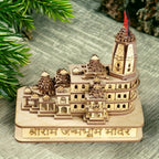Ram Mandir Ayodhya 3D Model Wooden Temple (14x8x15) CM | Maclarg India