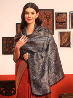 Pashmoda Women Naazneen Kaani Wool Blend Kashmiri Zari Shawl (Size: 40x80in, 101x203cm) ZSS09