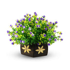 Reiki Crystal Products Beautiful Artificial Bonsai Plant with Pot | Bonsai Tree/Plants | Bonsai Tree for Indoor with Wooden Pot for Office Home Decor Showpiece (Pack 0f 1 pc)