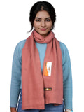Pick Ur Needs Ultra Soft Ribbed Knit Muffler for Women Warm Winter Woolen Scarf Cozy Lightweight Neck Warmer for Casual & Outdoor Use (Tan Brown)
