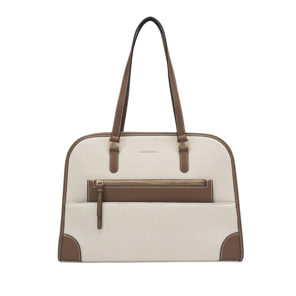 Lino Perros Avril Jenna Off-White Tote Bag