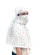 Hetzon Sales Girl's Scarf | Cotton Made for Full Face Cover | Head Cover | Hair Face Protection | Sun Protection | Dust Protection (Colour Heart Baby Scarf)
