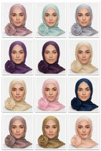 organza zimmer hijab (light maroon)
