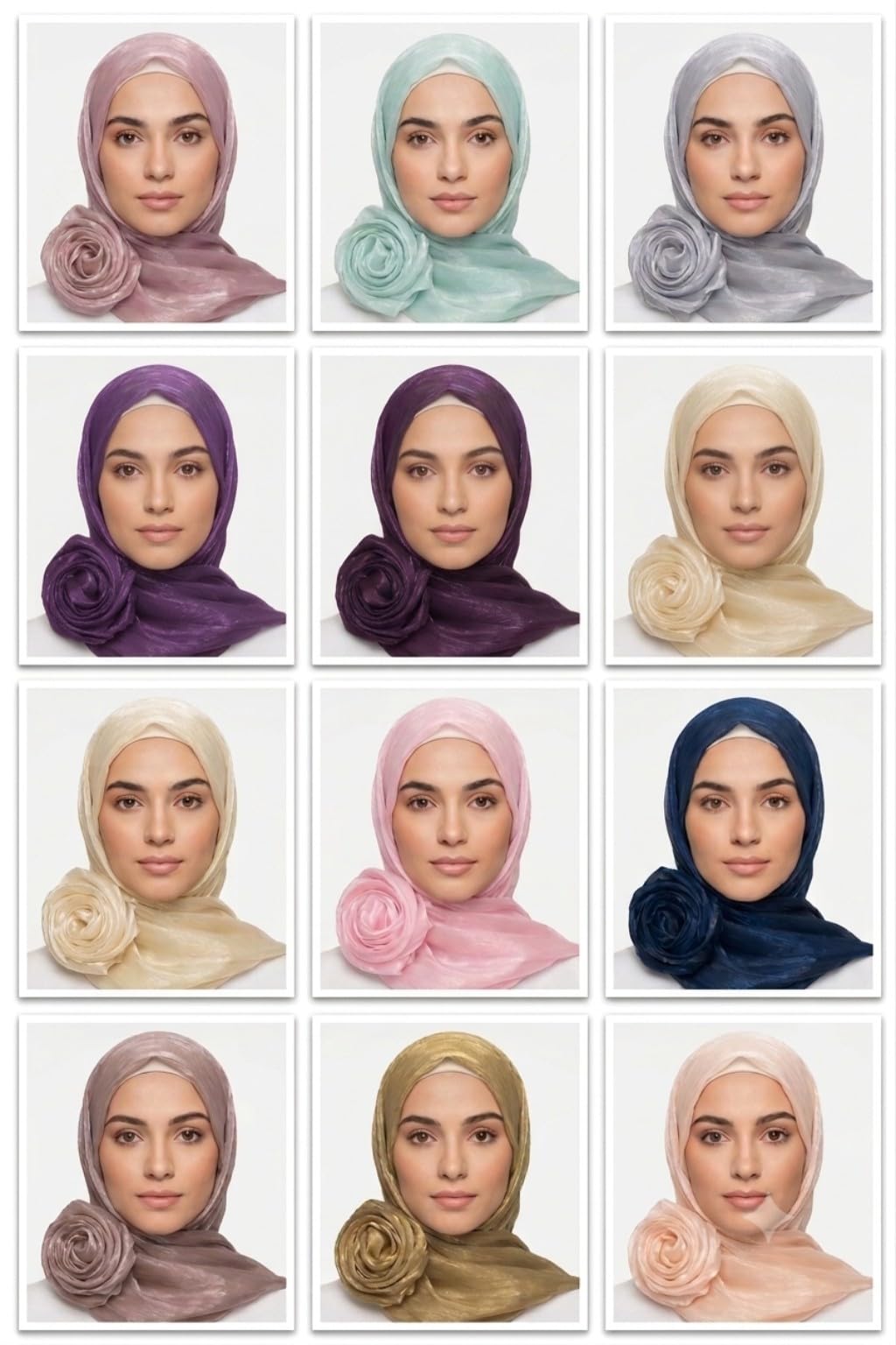 organza zimmer hijab (light maroon)