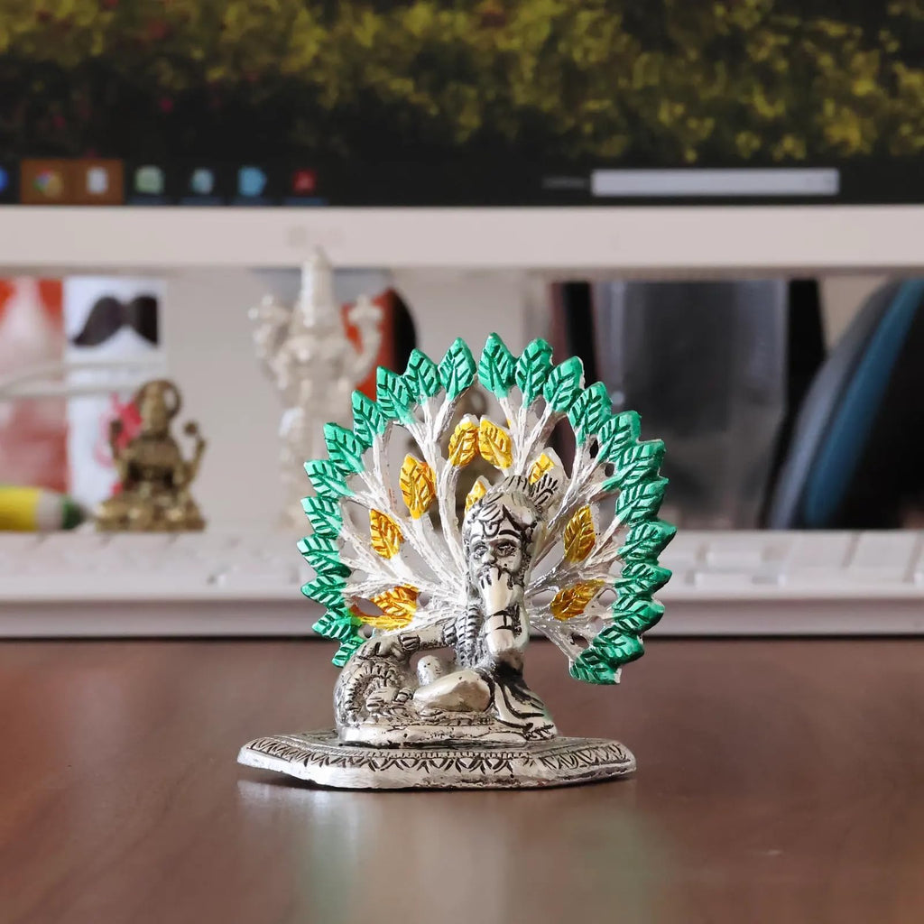 KridayKraft Elegant Matki Krishna Murti – Divine Matki Krishna Idol for Home & Office Décor, Intricately Designed Pooja Statue & Spiritual Showpiece for Living Room, Bedroom, Temple (Silver)