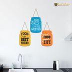 Artvibes Good Food Good Life Quote Decorative Wall Hanging Decoration item for Kitchen | Home Decor | House Warming Gifts | Kitchen Quotes Decor Item | Wall Decoration (WH_8924N)