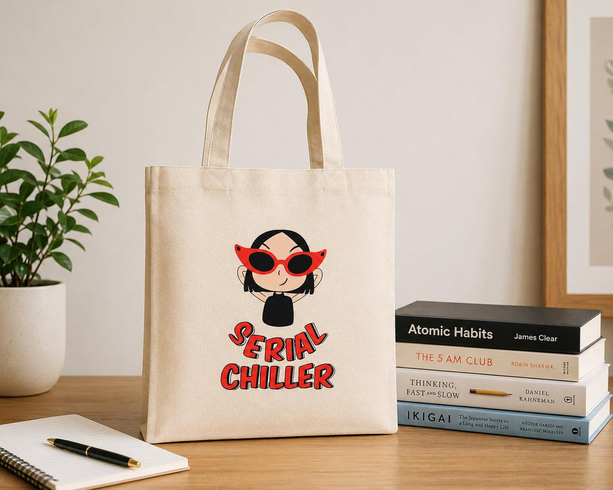 CANVAS COTTON TOTE BAG SERIAL CHILLER