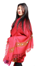 HImalayanKraft Hand Woven Kullu Handloom Woolen Shawl Dark Red Colored with Beautiful Kullu Weaving Designed for Women and Girls.