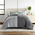 Hotel Collection 150 Gsm All Season Comforter Double Bed AC Blanket/Quilt/Rajai Soft & Breathable Microfiber Lightweight (90 X100 Inches) - Double Bed Comforter - Dark Grey/Silver Grey Color Kafalo