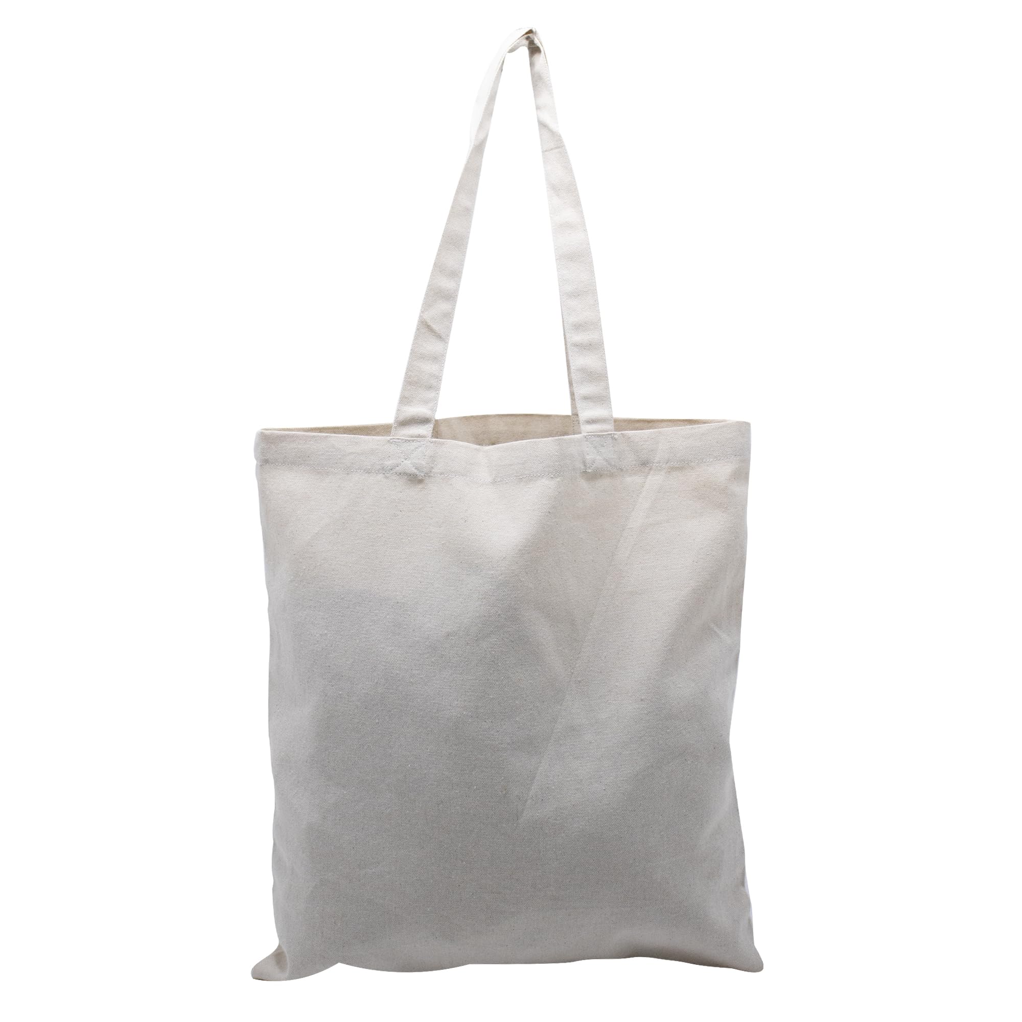 Vivaan Lifestyle Cotton Tote Bag | Reusable Fabric Carry Bag for Shopping Office Travel & Groceries | Lightweight Multipurpose Cotton Tote with Soft Handles | Off White