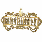 ARTVARKO Brass Dashavatara Dasavatharam of Lord Vishnu Shanku Chakra Statues Ten Incarnations Avatars Wall Hangings Idol Murti Home Puja Temple Gifts 27 Inch