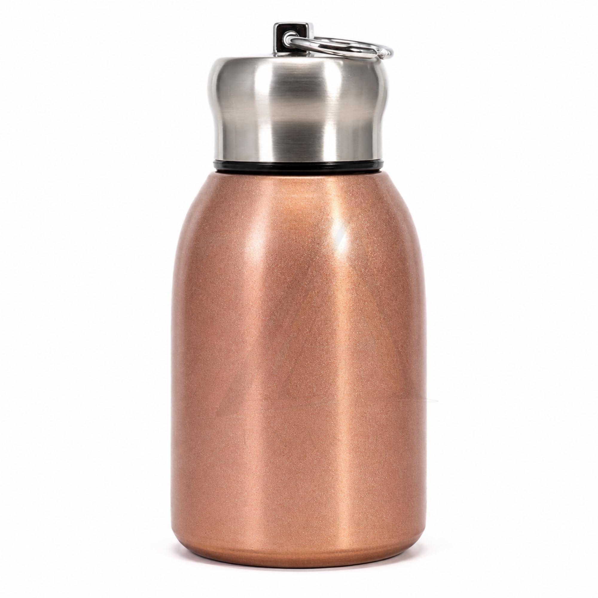 Premium Butterfly Print 300ml Insulated Stainless Steel Water Bottle | Hot & Cold Vacuum Flask | Leakproof Travel Bottle for Office, Gym, Car, Women & Girls Gift (300ml, Rose Gold/Copper)