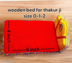 Combo Set of Kanha ji Singhasan, Bed and Machardani (Size -0,1,2) This All Product for kanha ji, laddu Gopal,Thakur ji and Quality of a Product is Very Soft and Premium