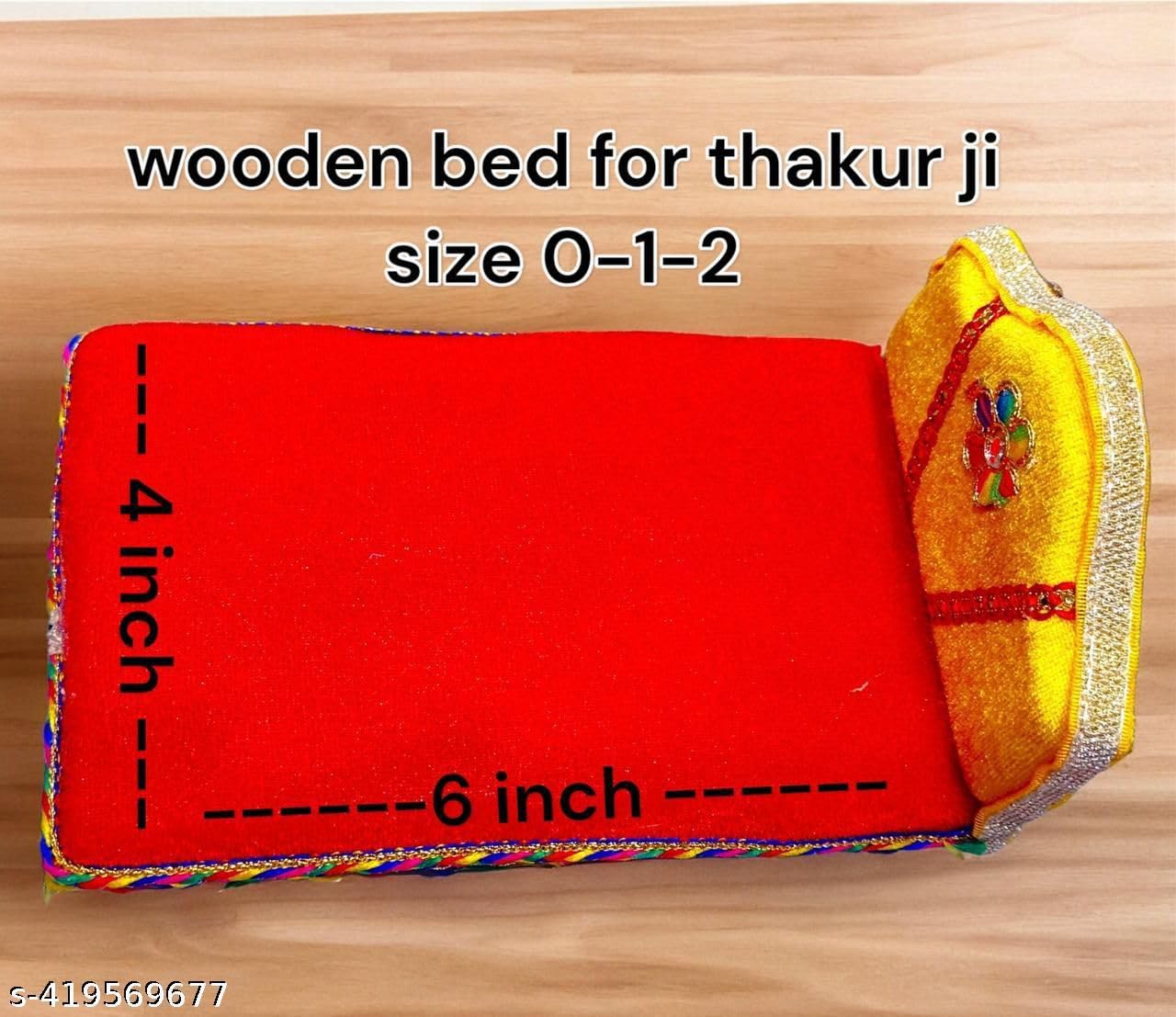 Combo Set of Kanha ji Singhasan, Bed and Machardani (Size -0,1,2) This All Product for kanha ji, laddu Gopal,Thakur ji and Quality of a Product is Very Soft and Premium