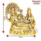 KridayKraft Gold Plated Laxmi Narayan on SheshNag Metal Statue for Pooja, Decoretive for Home,Office & Car Dashboard,Religious Idol