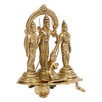 ARTVARKO Brass Ram Darbar Statue Shree Ram Ji Sita Laxman Hanuman Home Décor Puja Bhagwan Idol Murti for Mandir Temple 8 Inches