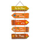 Artvibes Home Quotes Decorative Wall Art Mdf Wooden Hanger For Living Room | Bedroom | Gifts | Hangings For Home Decoration | Modern Decor Items | Artworks (Wh_7310N), Set Of 5