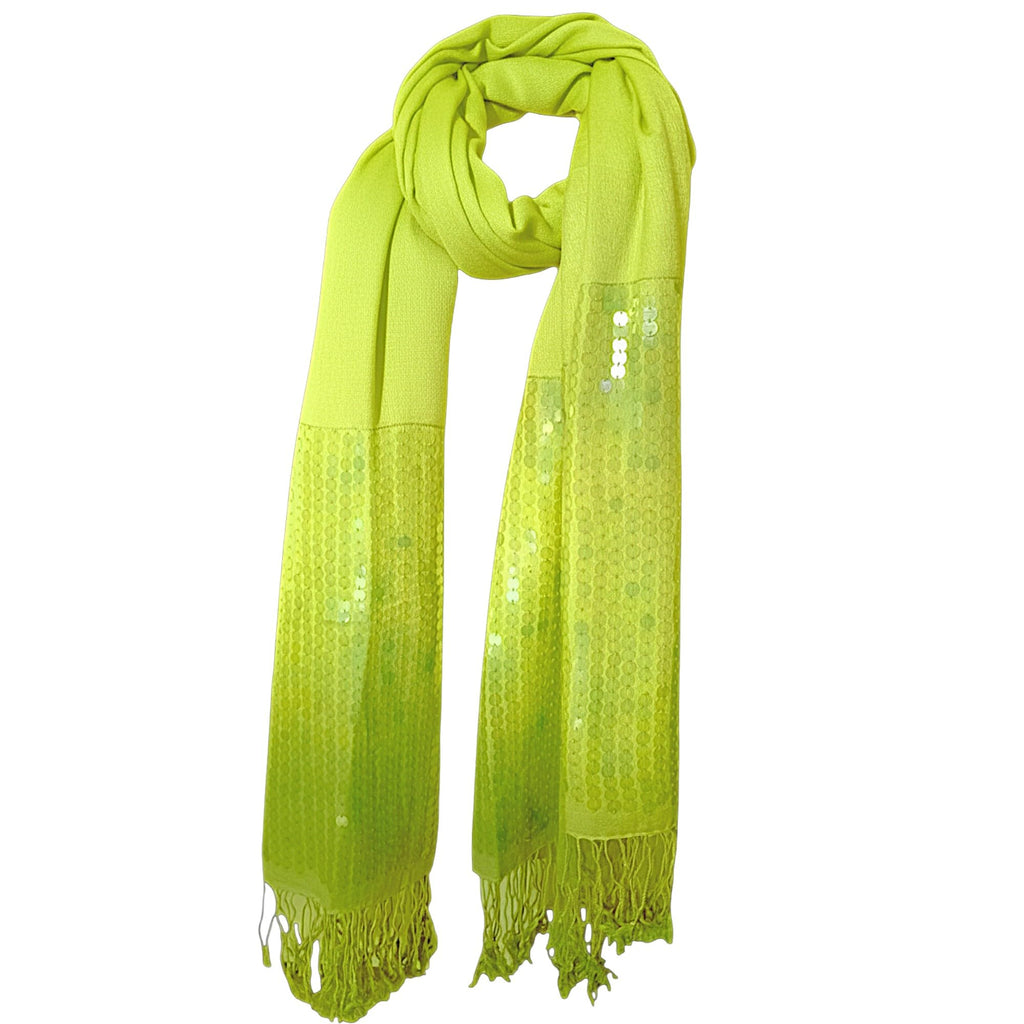 Graziemille Pure Pashmina For Women Pashmina green sequins XL