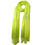 Graziemille Pure Pashmina For Women Pashmina green sequins XL