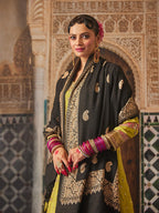 Pashmoda Women Naqsh Kashmiri Aari Embroidery Stole, Shawl, & Wrap, Luxury Pashmina Evening Wrap (Size: 71X203 CM)