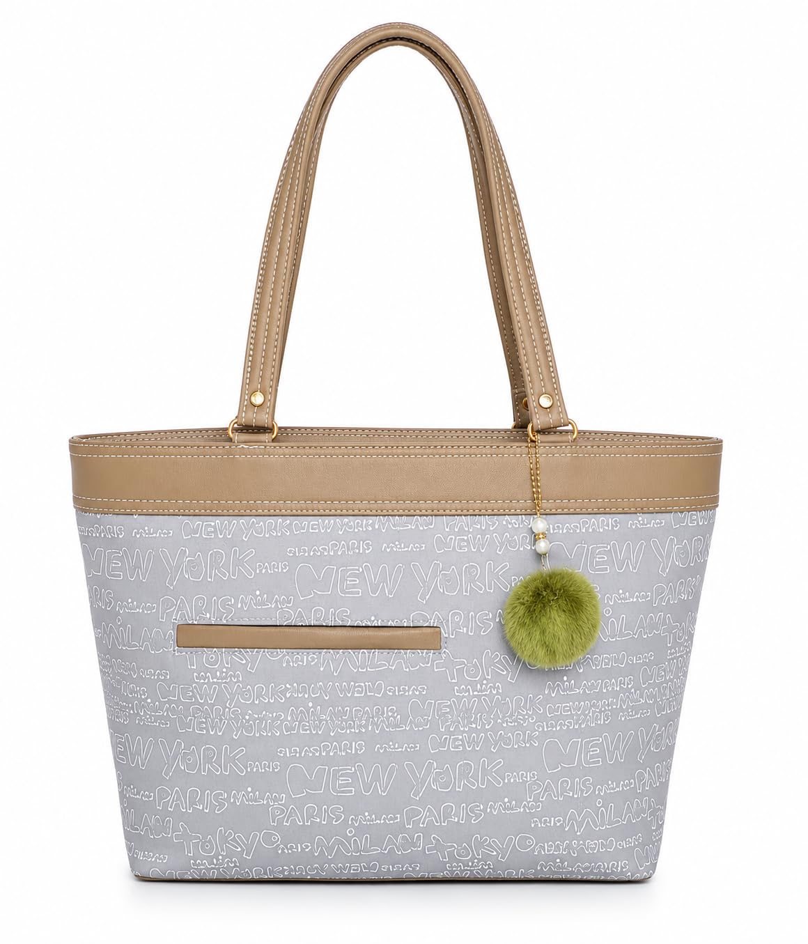 OPULLENT Large Capacity Tote Bag For Women, Olive Oil