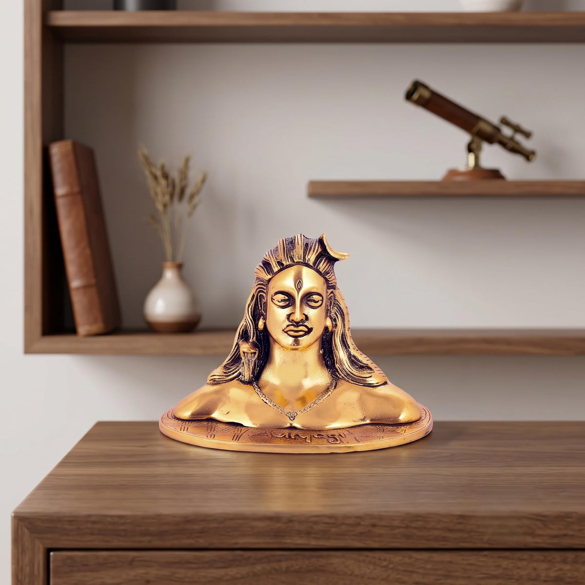 KridayKraft Adiyogi (Shiva) Metal Statue/Murti for Car Dashboard & Pooja,Home & Office Décor Item,Shankara/Mahakal Staute Showpiece Figurines Maha Shiv Ratri Idol Gift...