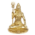 ARTVARKO Brass Blessing Lord Shiva Murti Idol Shankar Bhagwan Bhole Nath Statue Home Mandir Puja Temple 10 Inches