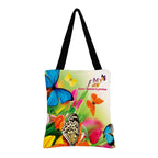 MY FAV Cotton Printed Canvas Tote Bag, for Travel,Yoga, Gym, Sports | Designer Shopping Bag | Compact, Lightweight and Eco-friendly - Capacity15kgs (6 Month Warrenty)