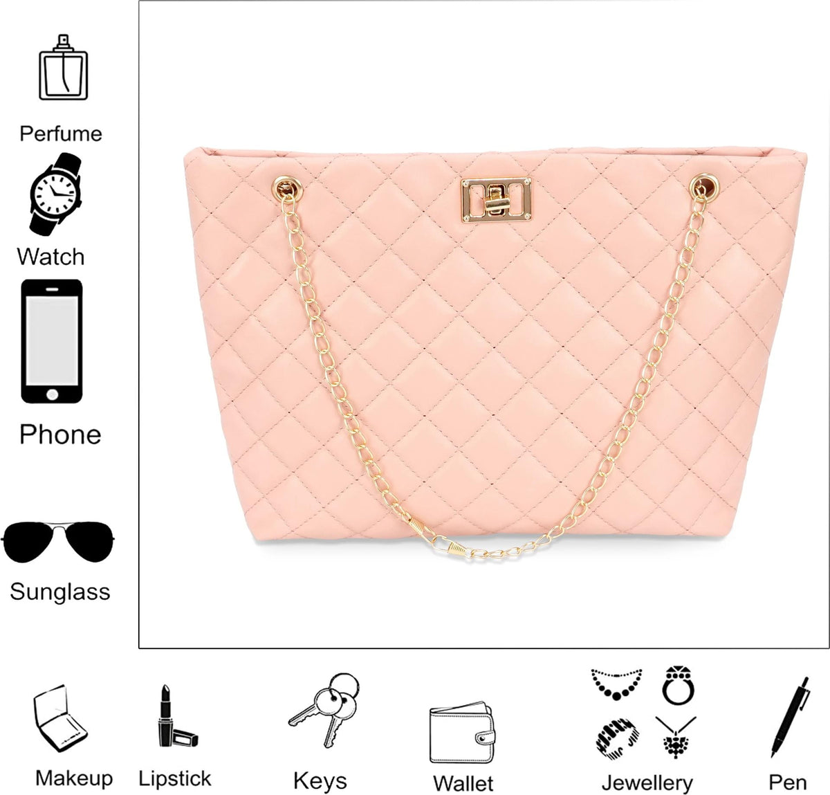 Storite Women’s Shoulder Handbag | Stylish PU Leather Tote Purse | Spacious Fashion Bag for Daily Use, Office, Shopping & Parties