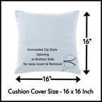 Trance Home Linen 100% Cotton Cushion Covers Only for Sofa & Diwan, Throw Pillow (16X16 in, 40Cmx40Cm, Dori & Damask Mustard Yellow) Set of 5