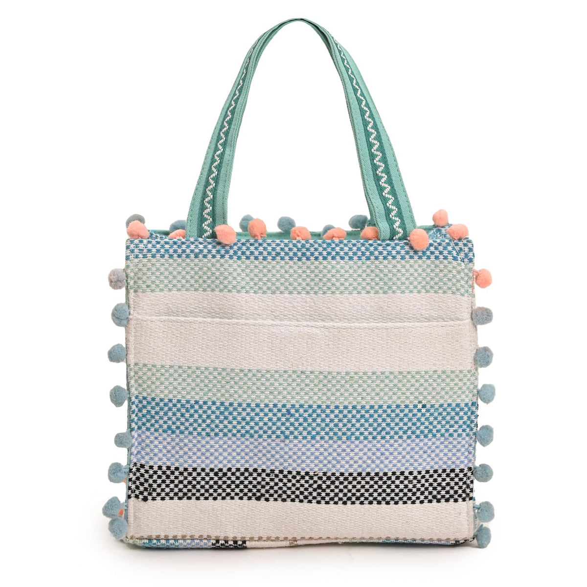 Boho Girl Mini Tote Bag for Women Whimsical Jacquard Handbag with Adjustable Strap Stylish and Elegant Ladies Crossbody Shoulder Purse, Sling Bag Perfect Birthday, Anniversary and Wedding Gift