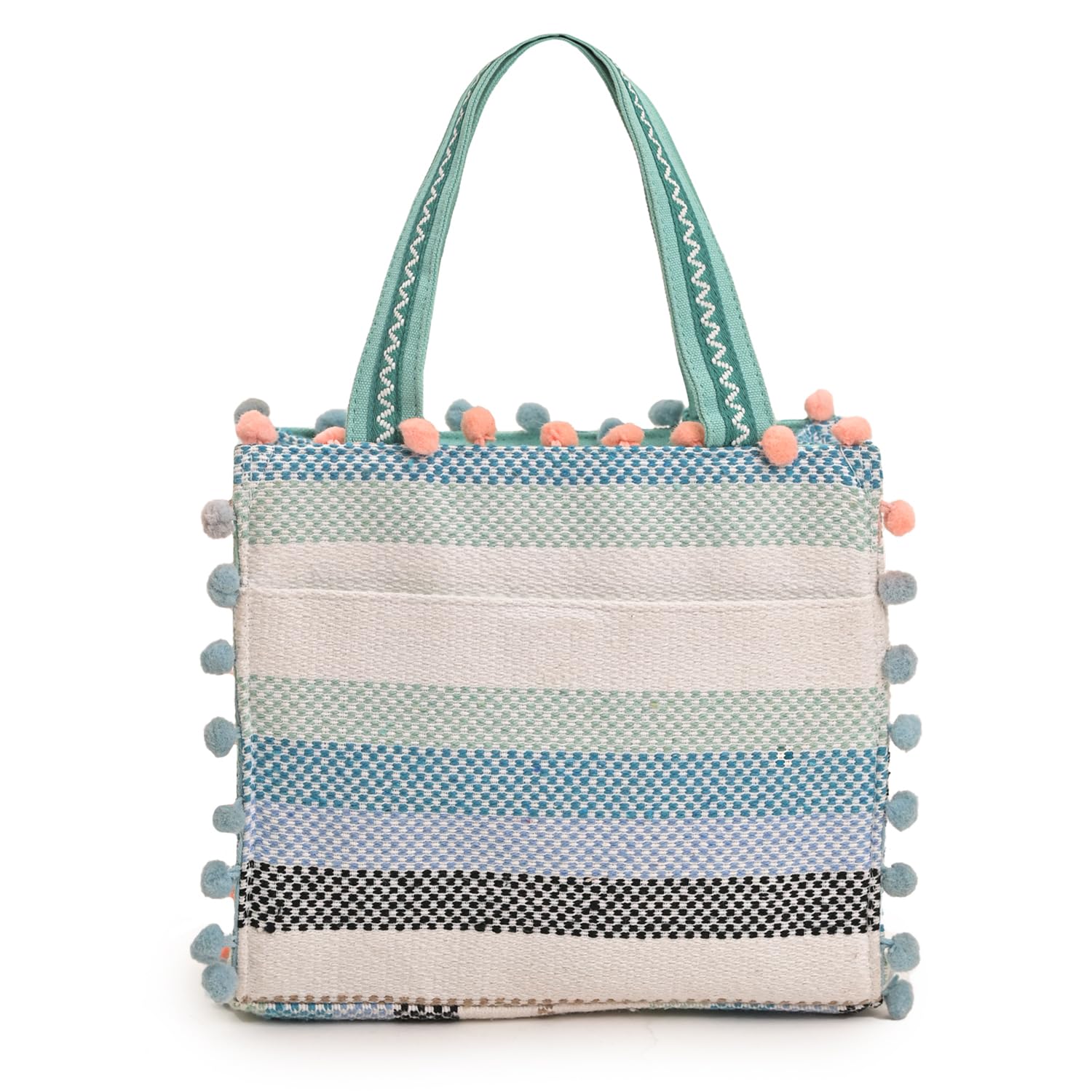 Boho Girl Mini Tote Bag for Women Whimsical Jacquard Handbag with Adjustable Strap Stylish and Elegant Ladies Crossbody Shoulder Purse, Sling Bag Perfect Birthday, Anniversary and Wedding Gift