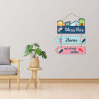Artvibes Bless This Home And All Who Enter Decorative Wall Art MDF Wooden Wall Hanger for Living Room | Quotes Decor Item | Home Quotes Wall Hanging | Modern Decor Items | Wall Poster(WH_5804N)