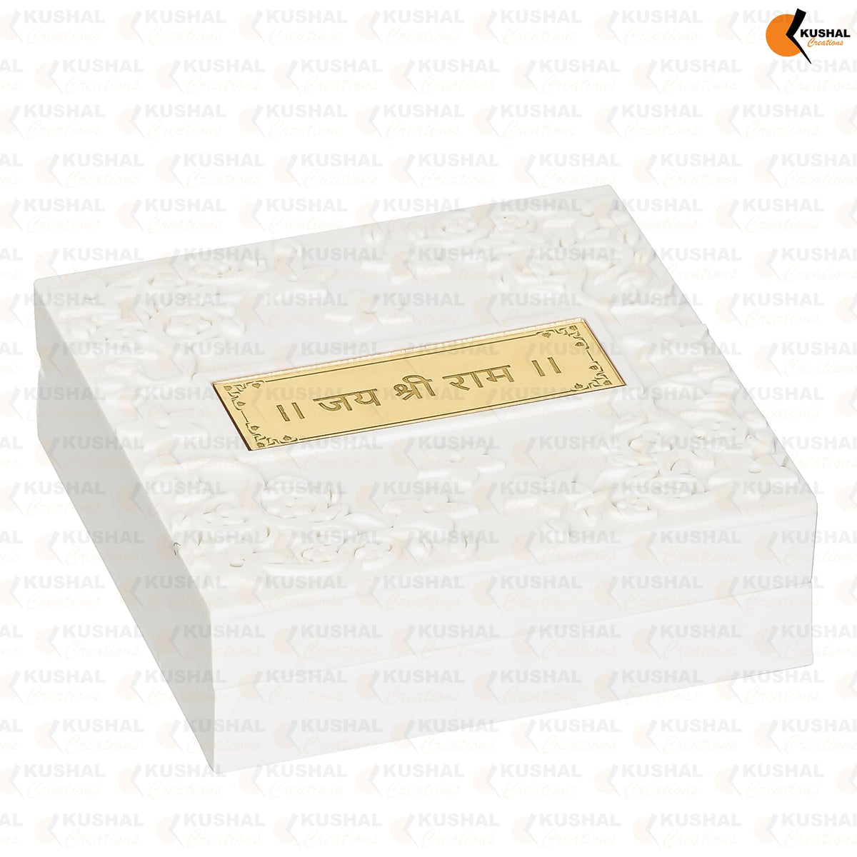 KUSHAL CREATIONS Charan Paduka Box | Religious Box | Pocket Temple (Ram Lala w)