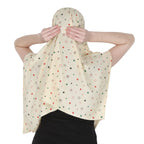 7 season's Summer Sun Protection Women Mask for Summer Outdoor Cycling UV Sun Protection Face Cover Scarf (S - Yellow Star)