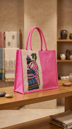 NEXUS Madhubani jute Bag